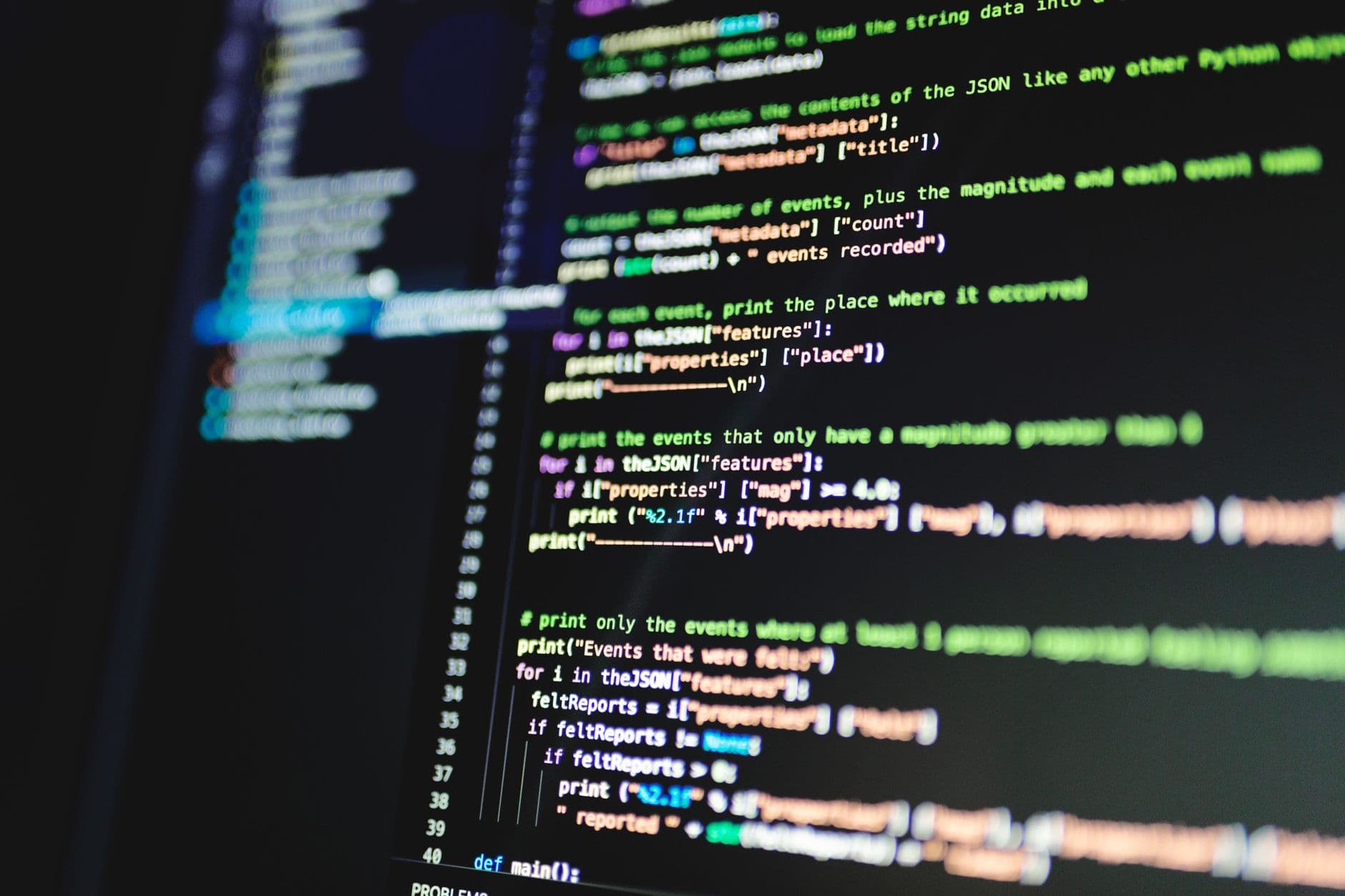 Developer coding on a web hosting server