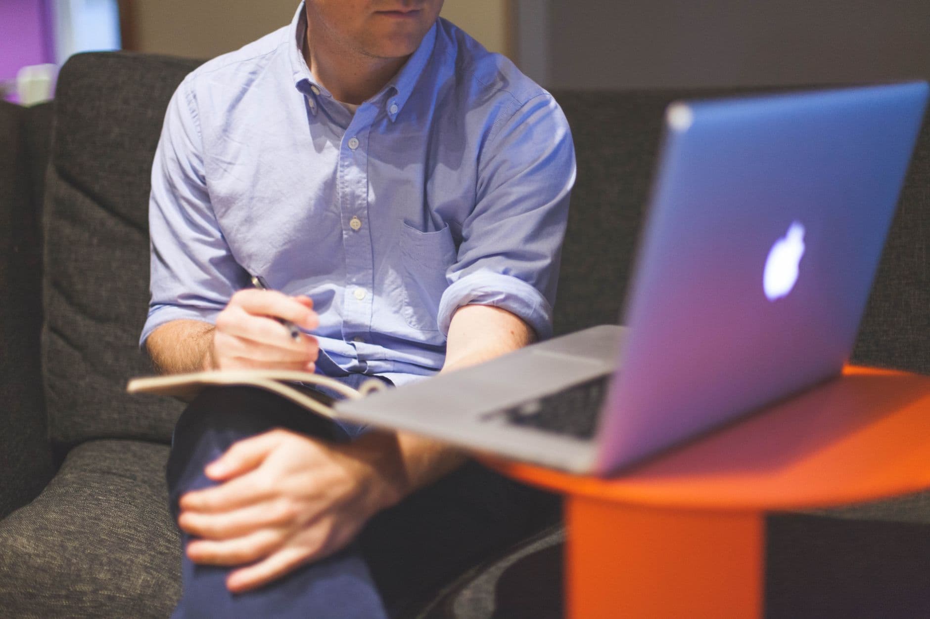 Reseller hosting business owner at work